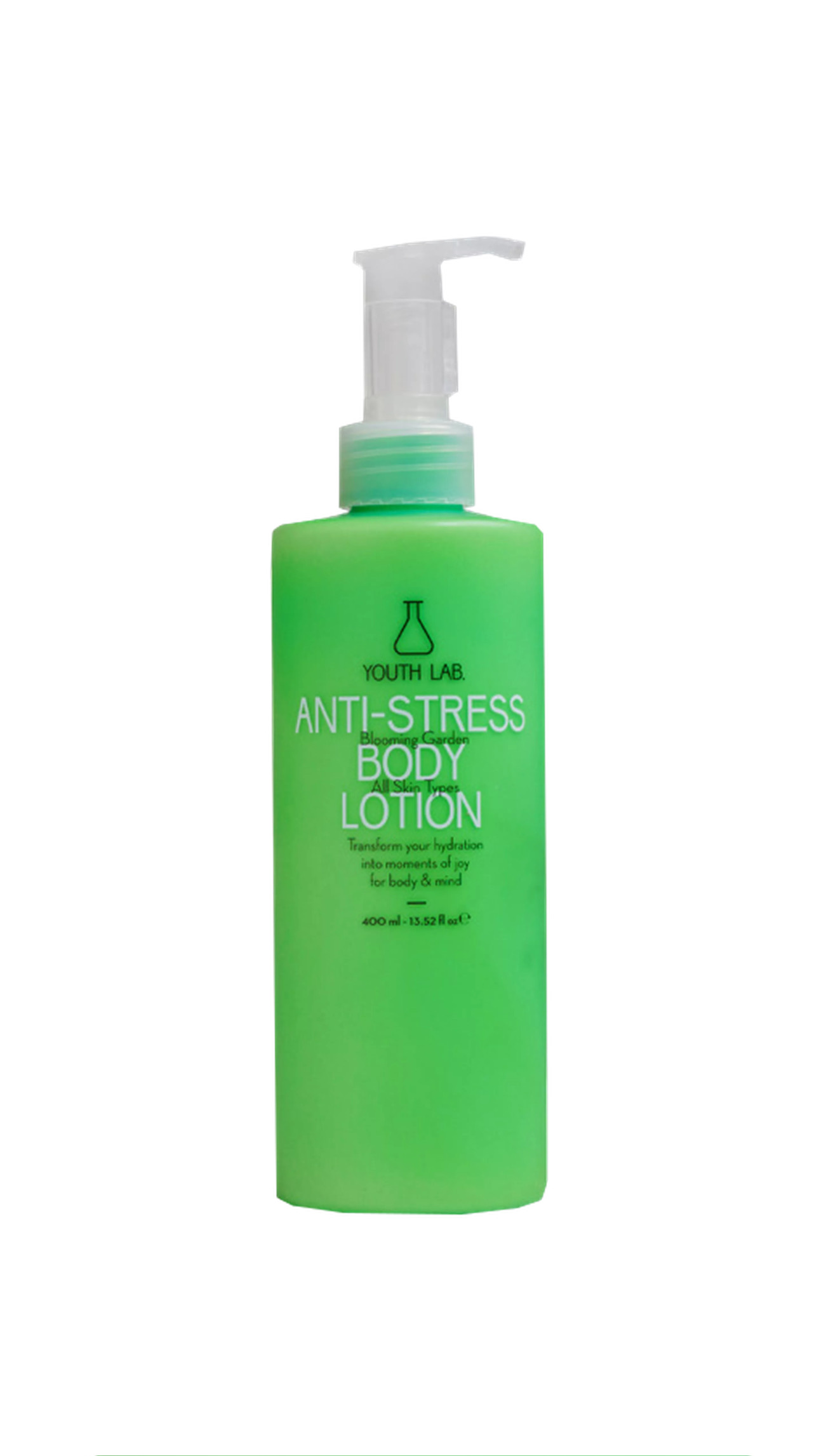 YOUTH LAB. ANTI-STRESS BODY LOTION 400ml يوث لاب لوشن مضاد للاجهاد مرطب ومغذي للجسم