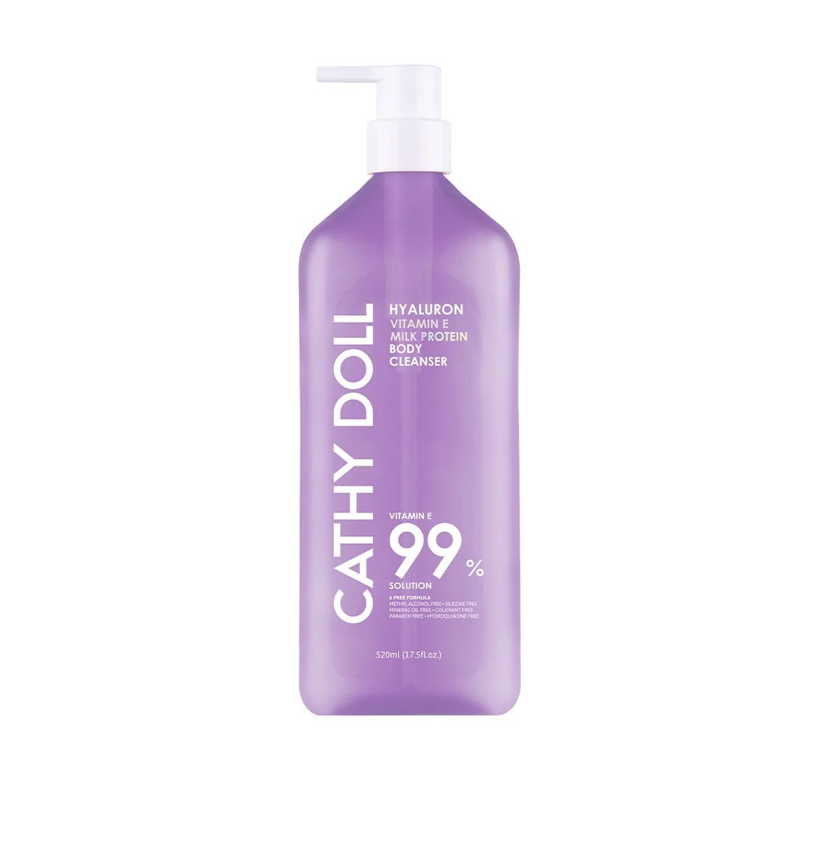 CATHY DOLL Hyaluron Vitamin E Milk Protein Body Cleanser 520ml كاثي دول غسول للجسم يرطب وينظف بلطف