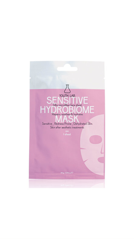 YOUTH LAB. SENSITIVE HYDROBIOME MASK 1 Sheet يوث لاب قناع ورقي لتهدئة البشرة الحساسة والمتهيجة