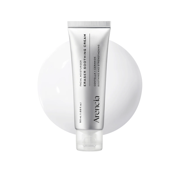 ARENCIA Facial Moisturizer Eraser Soothing Cream 50ml ارينسيا كريم مهدئ بالسنتيلا والسيراميد يهدئ الاحمرار، يرطب البشرة، ويدعم حاجزها