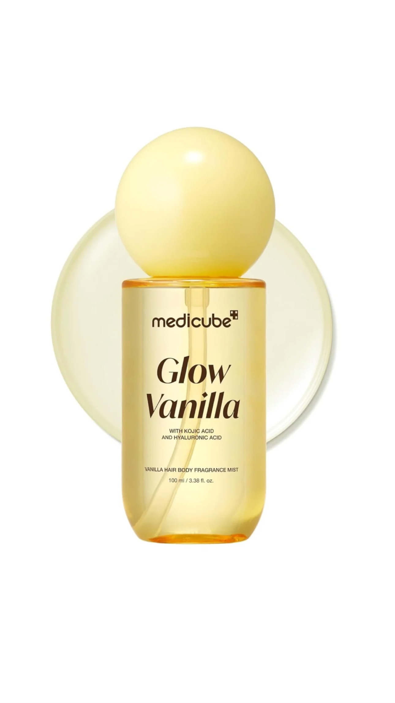 MEDICUBE GLOW VANILLA HAIR & BODY FRAGRANCE MIST 100ml ميديكيوب رذاذ معطر ومغذي للشعر والجسم