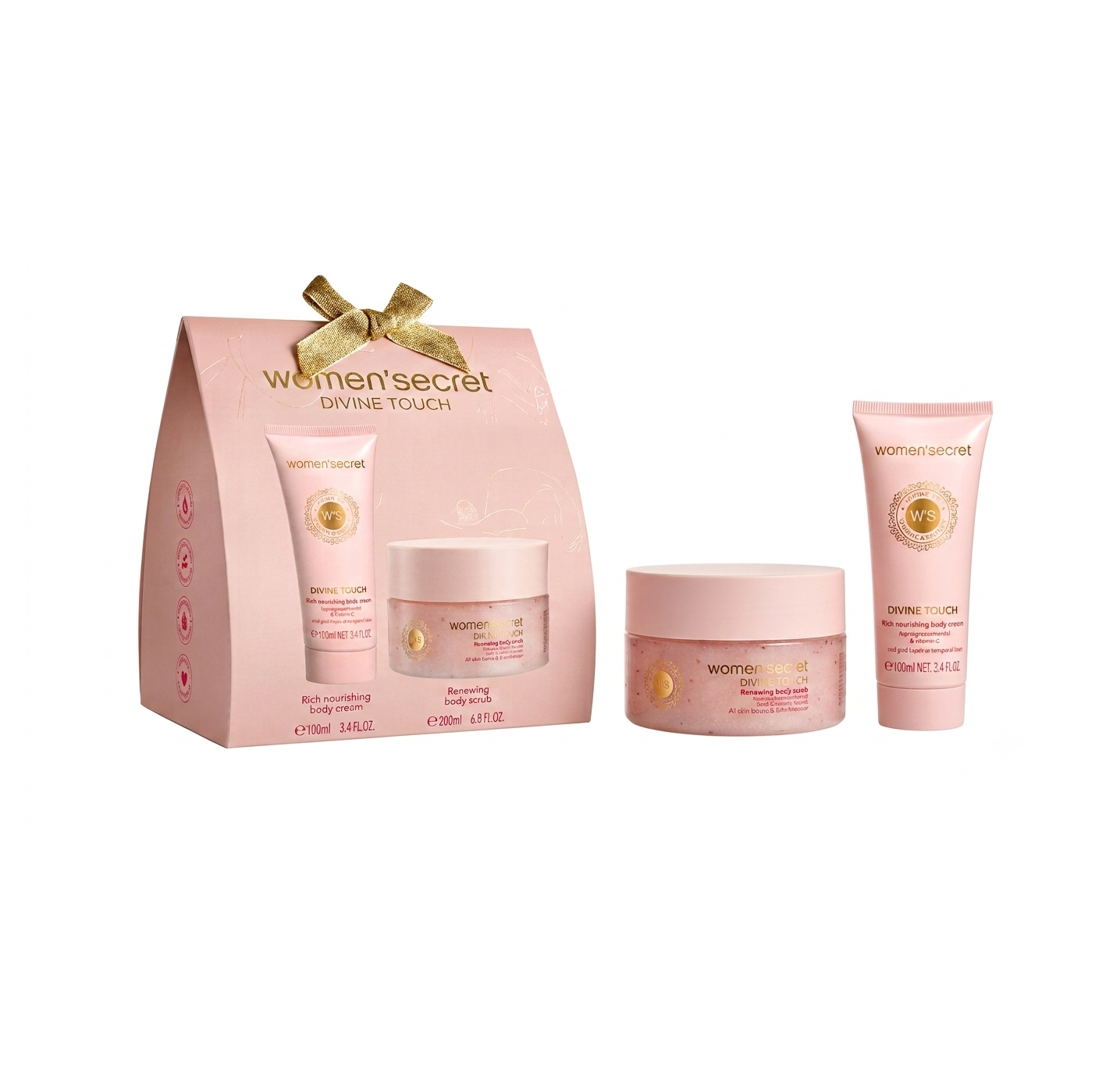 WOMEN'SECRET Divine Touch Gift Set ومن سيكريت مجموعة العناية بالجسم