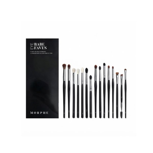 MORPHE Babe Faves 15-Piece Best-Selling Eye Brush Collection  مورفي مجموعة فرش متكاملة لمكياج العيون الحواجب
