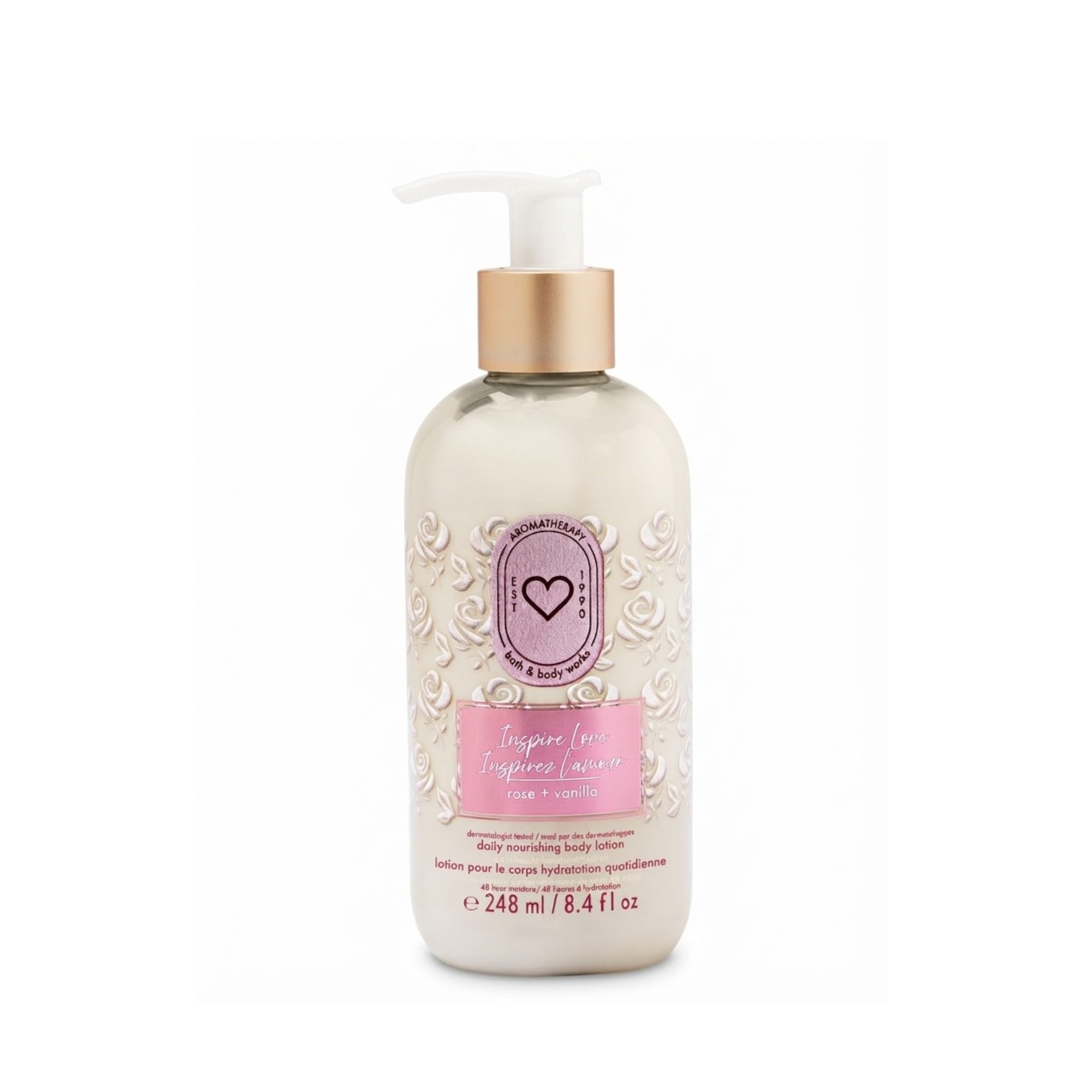 BATH & BODY WORKS Body Lotion 248ml - Rose + Vanilla  باث اند بادي ووركس لوشن مرطب للجسم
