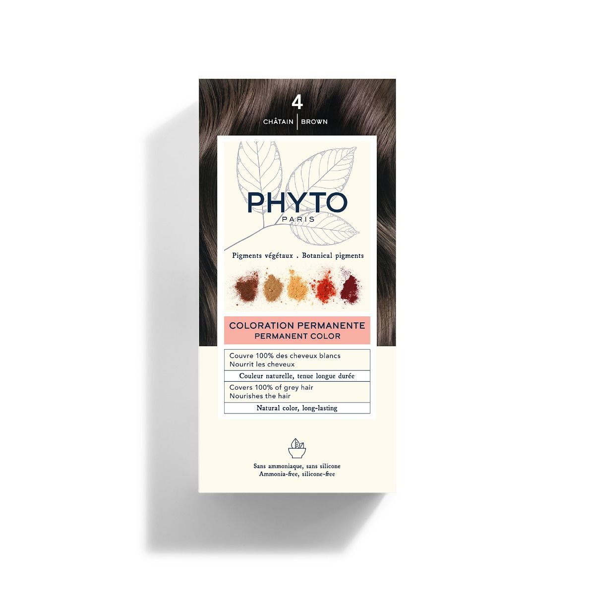 PHYTO PARIS COLORATION PERMANENTE فيتو صبغ للشعر تدرجات اللون البني