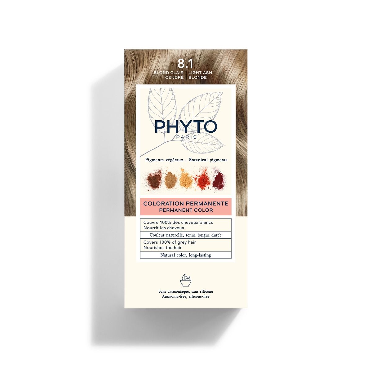 PHYTO PARIS COLORATION PERMANENTE فيتو صبغ للشعر تدرجات اللون الأشقر