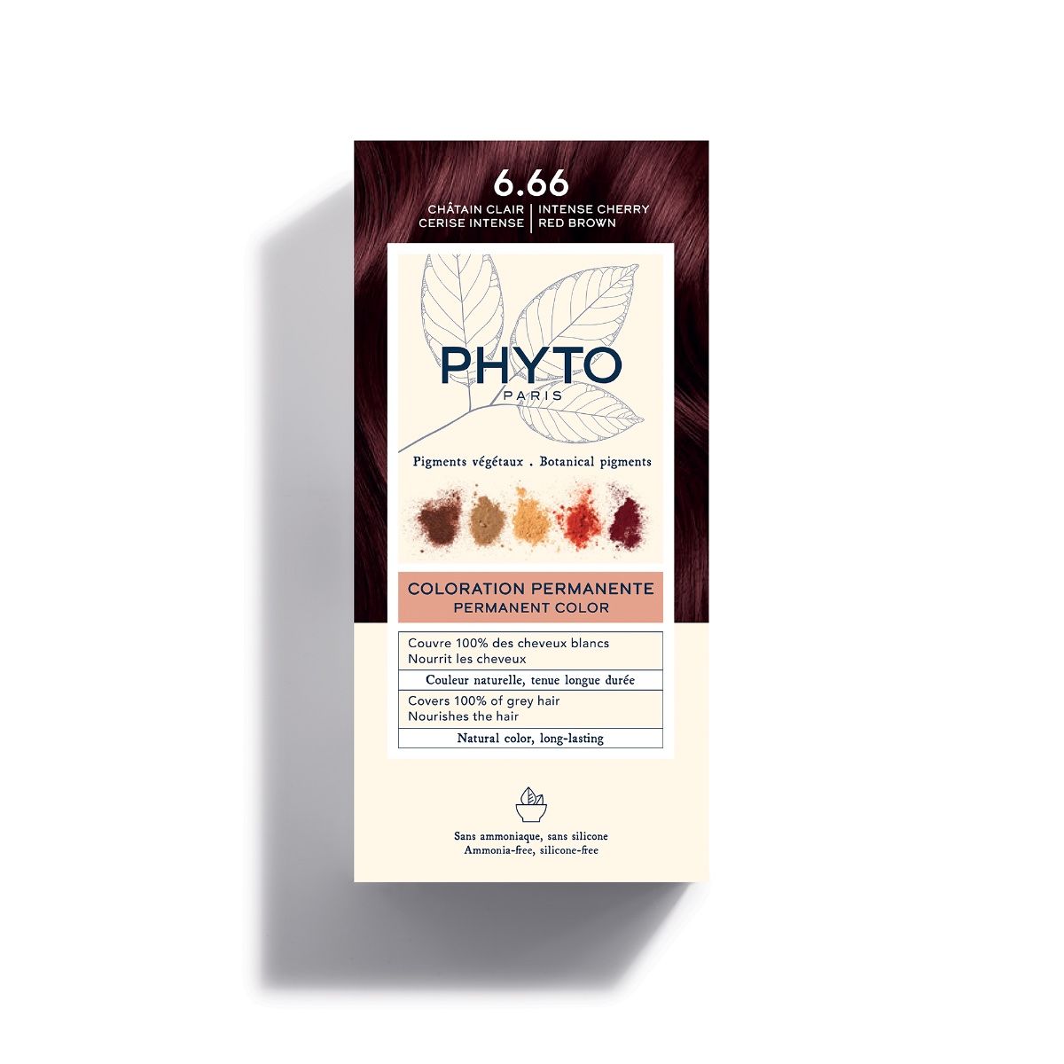 PHYTO PARIS COLORATION PERMANENTE فيتو صبغ للشعر تدرجات اللون النحاسي