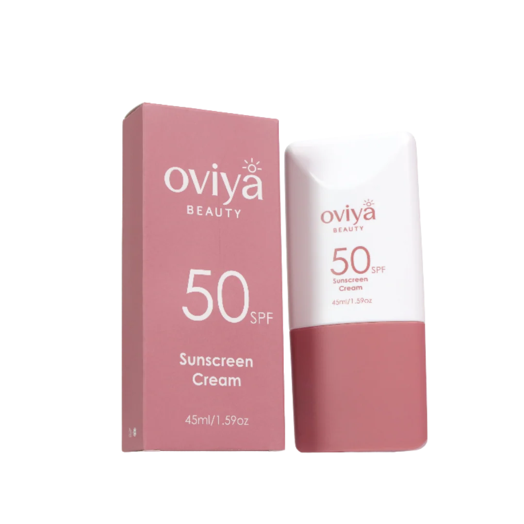 OVIYA BEAUTY Sunscreen Cream Spf50 45ml اوفيا واقي من اشعة الشمس بتركيبة خفيفة