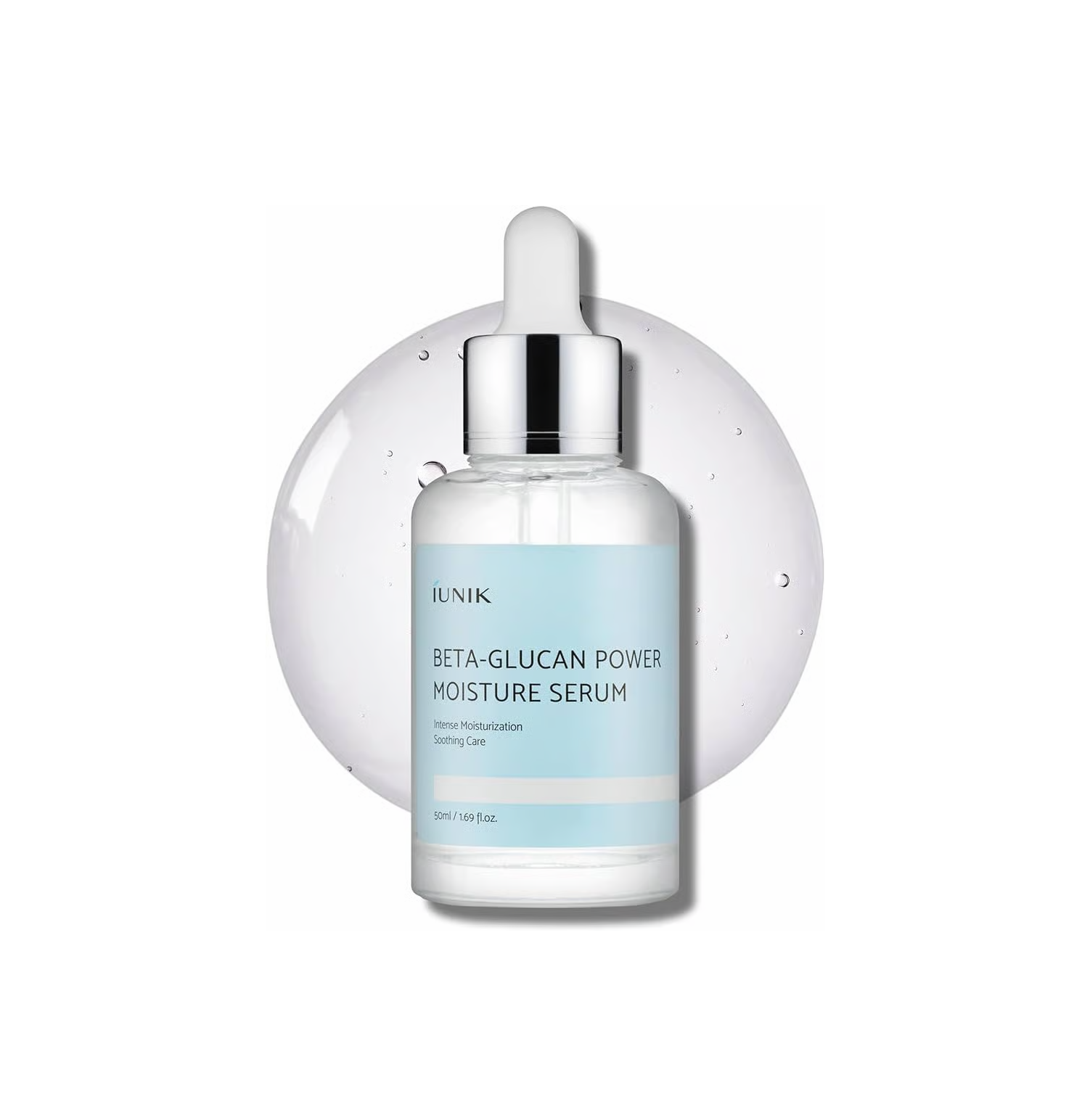 IUNIk Beta-Glucan Power Moisture Serum 50ml ايونيك سيروم يرطب البشرة، يقوي حاجزها، ويهدئ الحساسية