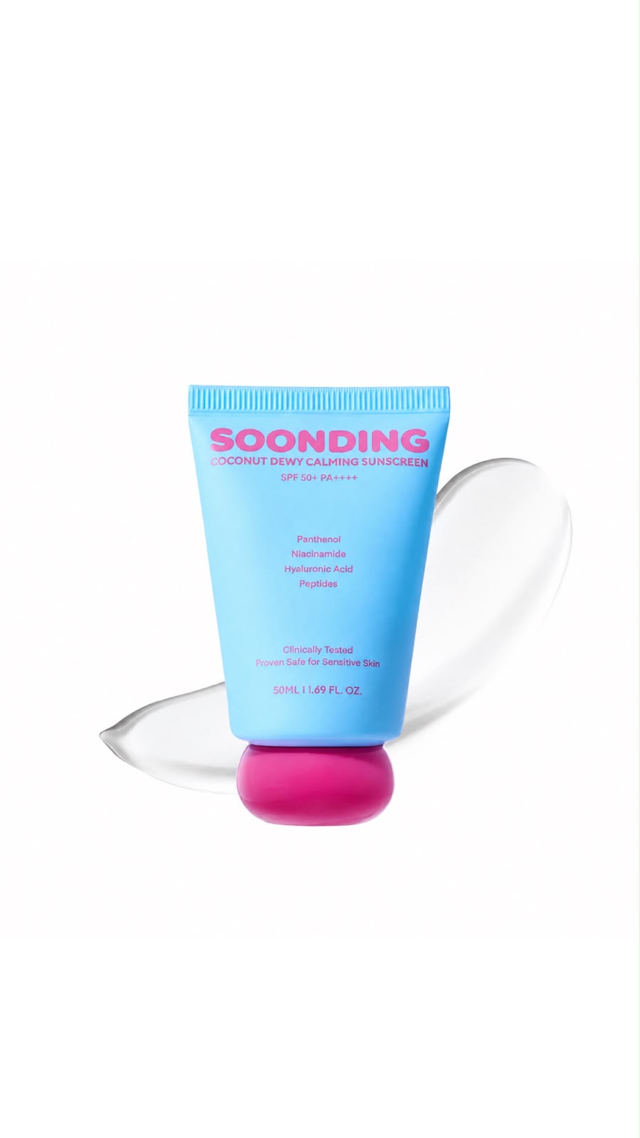 SOONDING COCONUT DEWY CALMING SUNSCREEN 50ML سون دينغ واقي شمس للبشرة