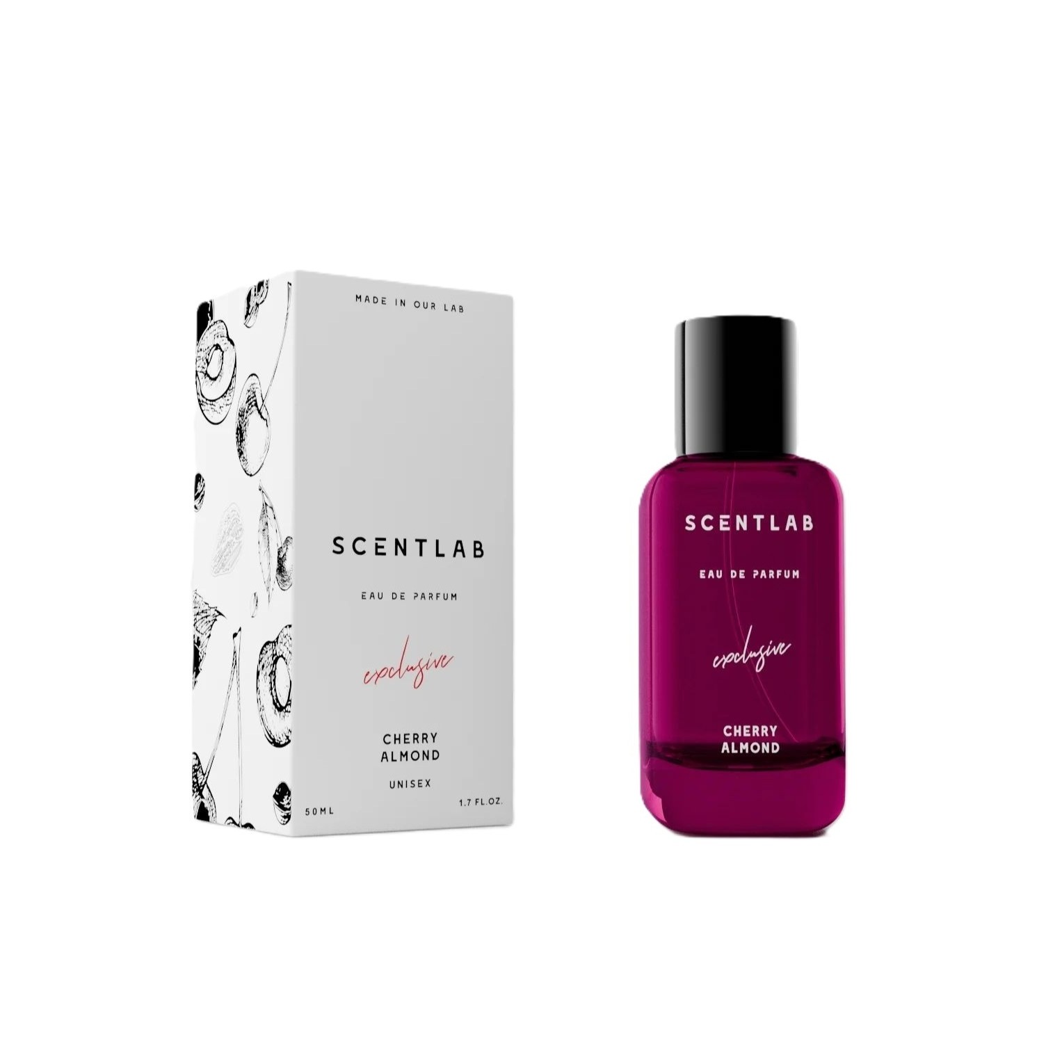 SCENTLAB Cherry Almond Exclusive Eau De Parfum for Unisex 50ml سينت لاب عطر للرجال والنساء