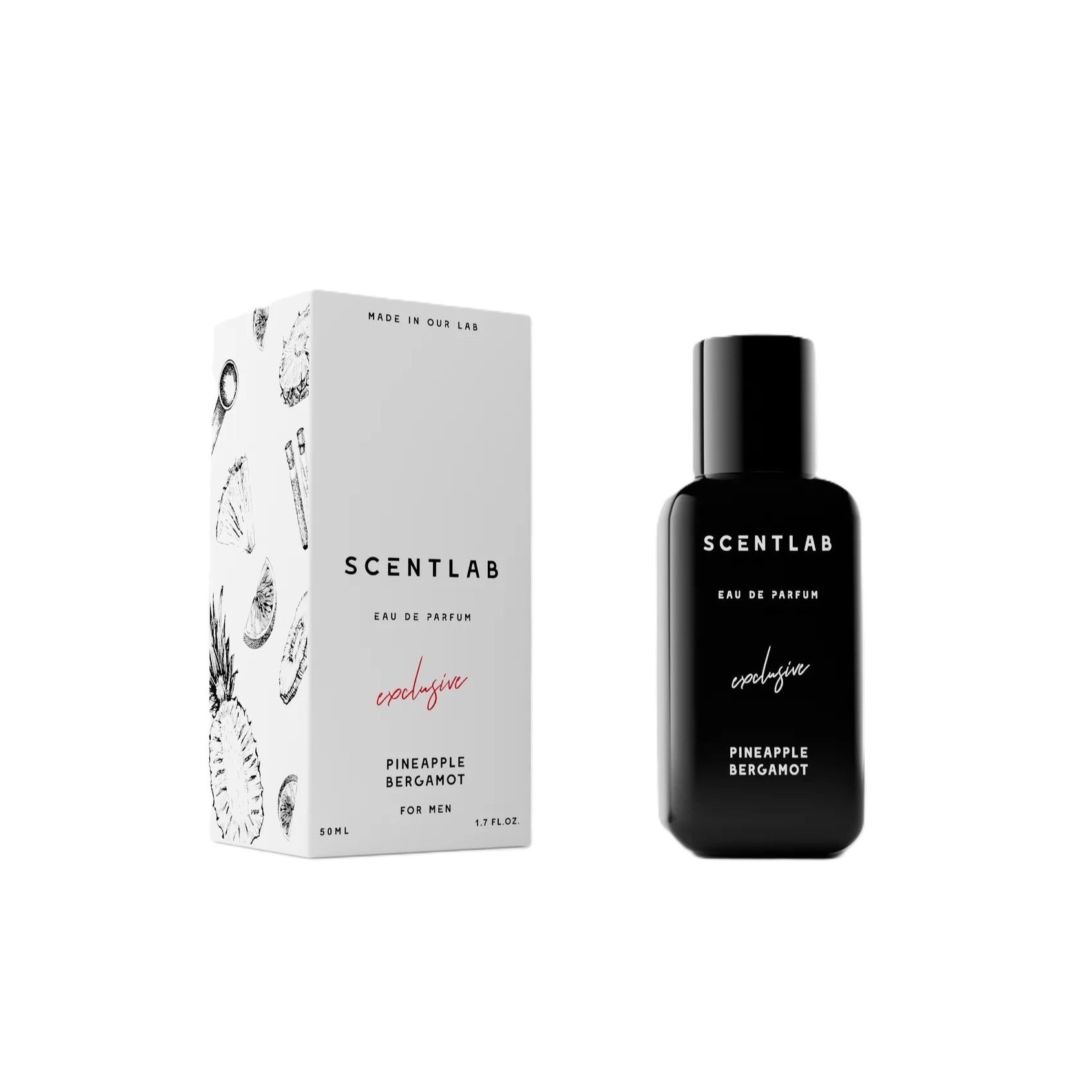 SCENTLAB Pineapple Bergamot Exclusive Eau De Parfum for Men 50ml سينت لاب عطر للرجال