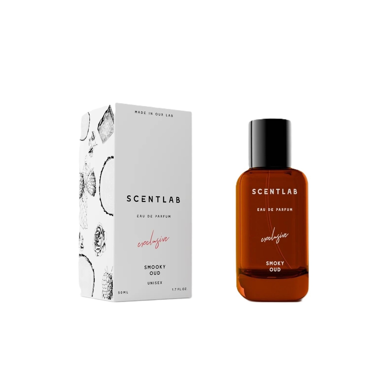 SCENTLAB Smoky Oud Exclusive Eau De Parfum for Unisex 50ml سينت لاب عطر للرجال والنساء