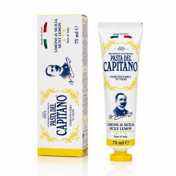 CAPITANO  Sicily Lemon Taste Of Italy Toothpaste 75ml كابيتانو معجون اسنان