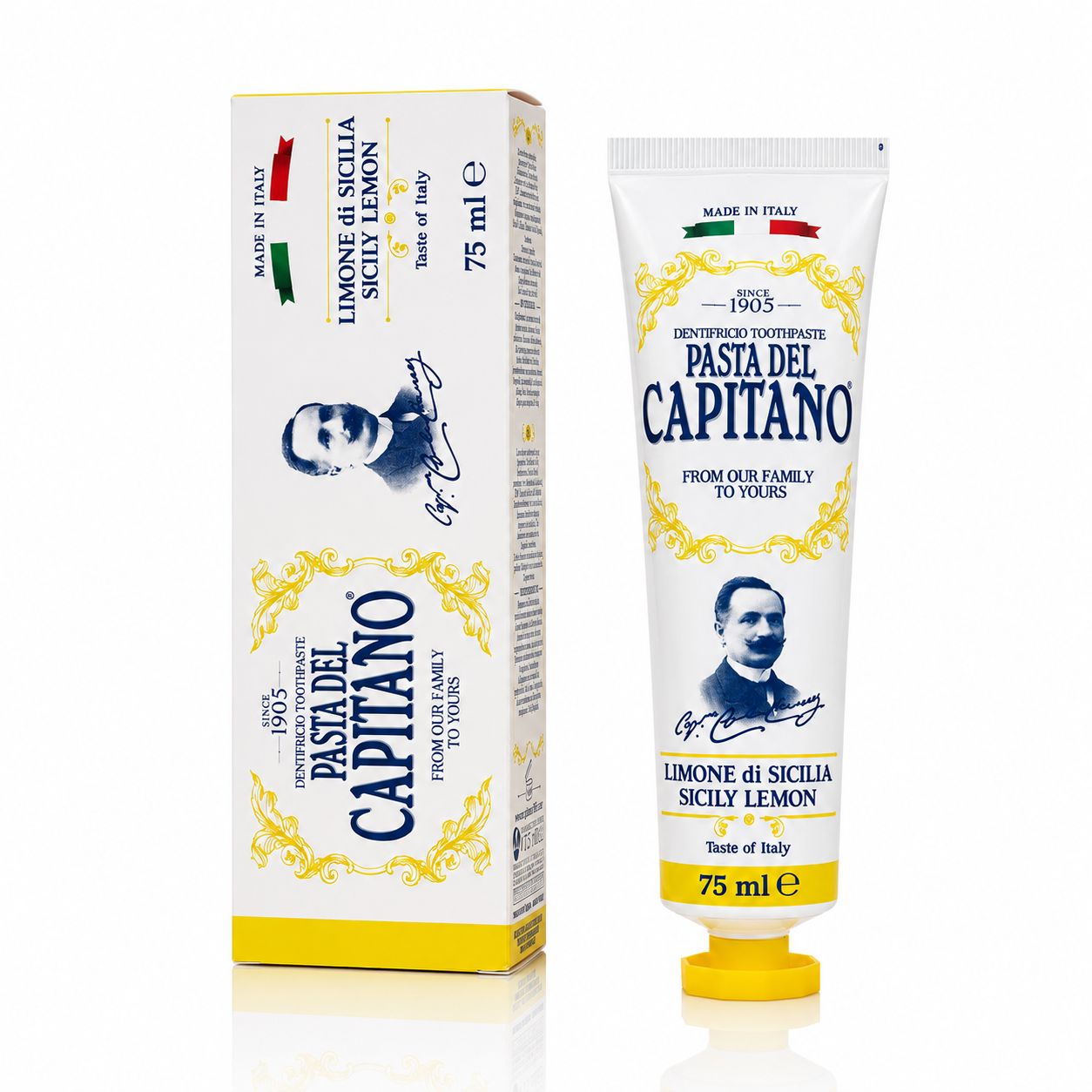 CAPITANO Sicily Lemon Taste Of Italy Toothpaste 75ml كابيتانو معجون اسنان