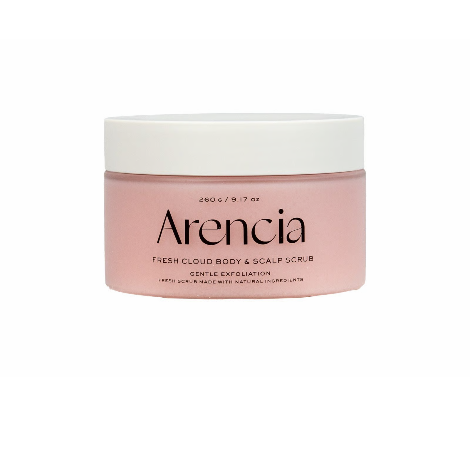 ARENCIA Cloud Body & Scalp Scrub Lavender & Pear 260g ارينسيا مقشر باللافندر والكمثرى يقشر البشرة وفروة الرأس