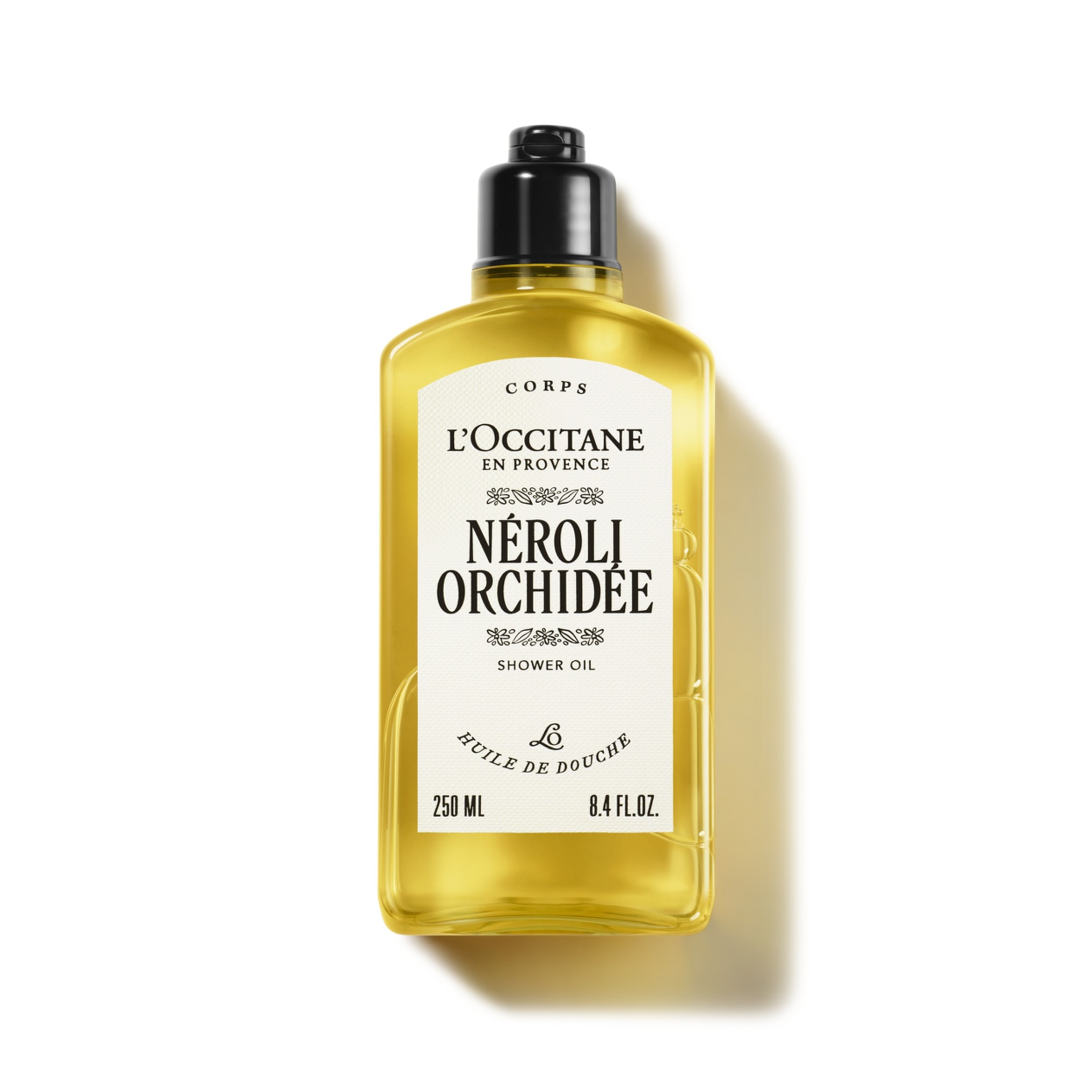 L'OCCITANE Néroli Orchidée Shower Oil 250ml  لوكسيتان زيت استحمام عطري برائحة زهرة الأوركيد النيرولي