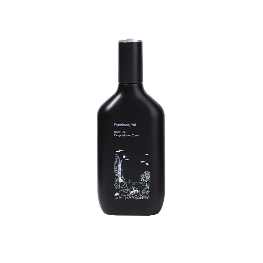 PYUNKANG YUL Black Tea Deep Infusion Toner 130ml  بيون كانغ يول تونر الشاي الاسود يرطب ويحسن مظهر الخطوط الدقيقة والتجاعيد