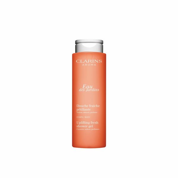 CLARINS Aroma eau Des Jardins Uplifting Fresh Shower Gel 200ml كلارنس جل استحمام ينظف البشرة بلطف ويرطبها