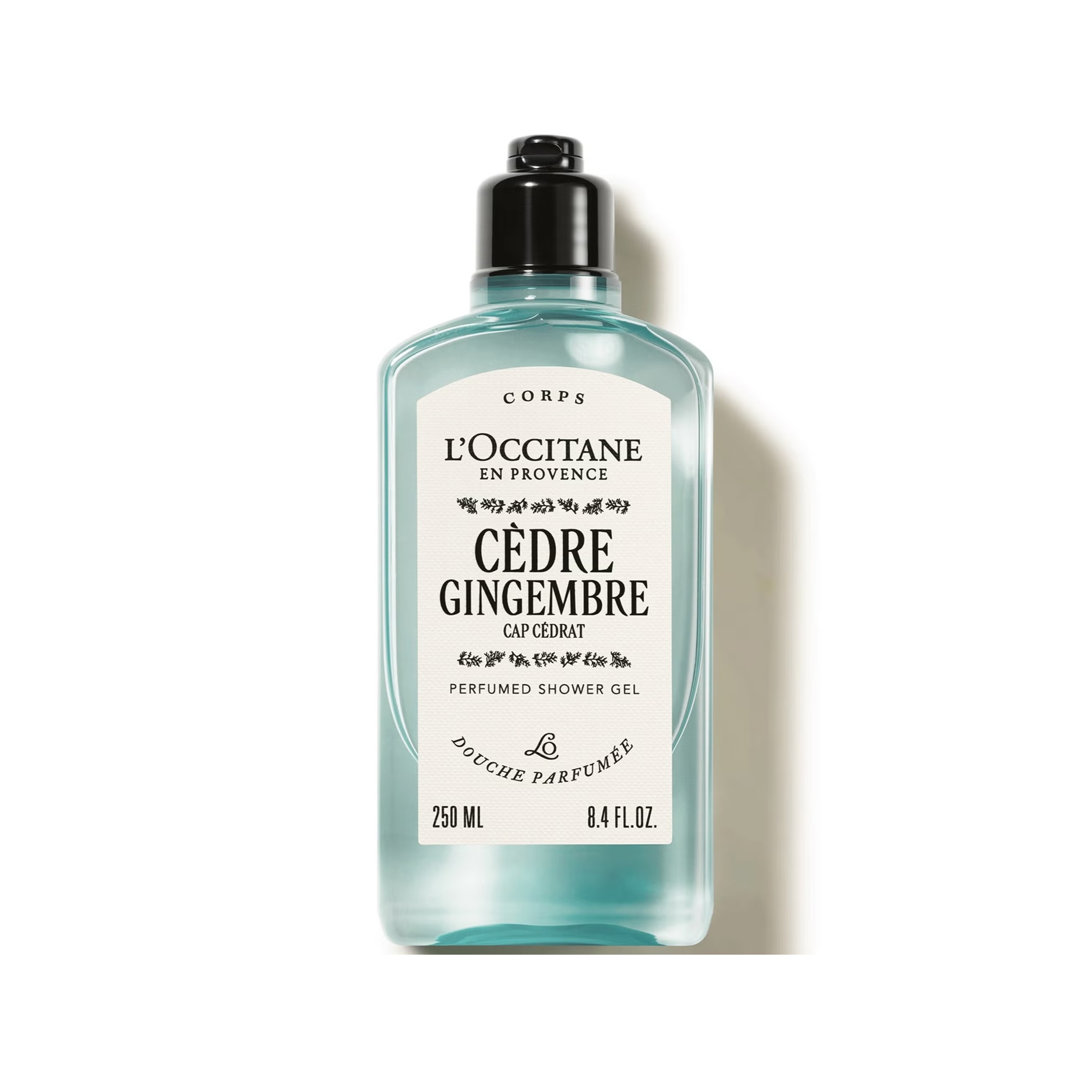 L'OCCITANE Cédre Gingembre Shower Gel 250ml - Cap Cedrat  لوكسيتان جل استحمام معطر بتركيبة تجمع بين النضارة والحيوية
