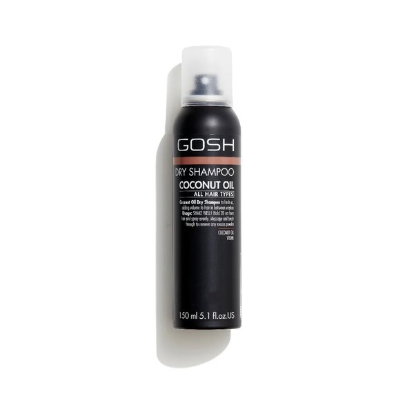 GOSH Dry Shampoo Coconut Oil For All Hair Types 150ml كوش شامبو جاف يمتص الزيوت والشوائب وينعش الشعر