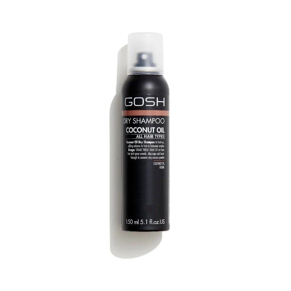 GOSH Dry Shampoo Coconut Oil For All Hair Types 150ml كوش شامبو جاف يمتص الزيوت والشوائب وينعش الشعر