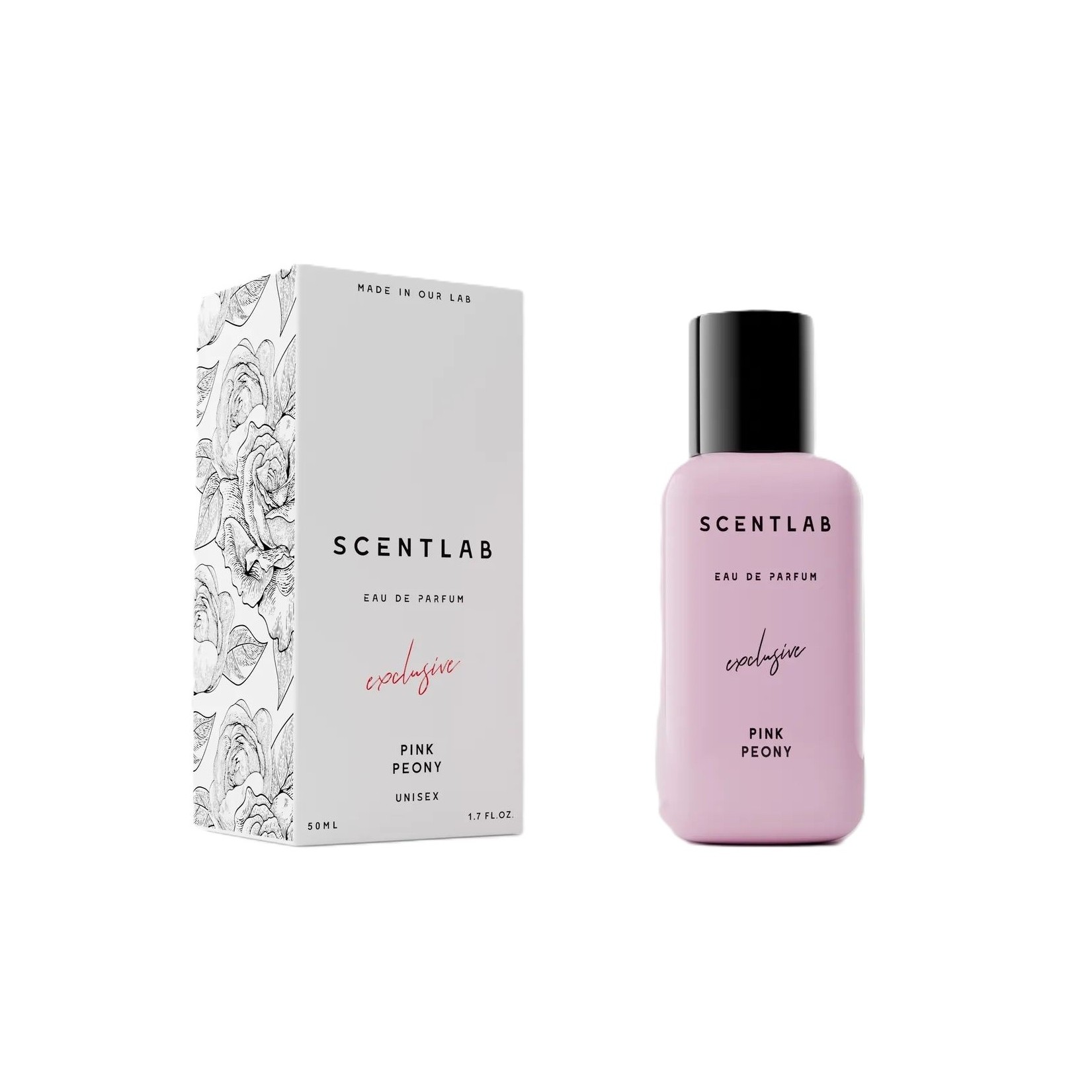 SCENTLAB Pink Peony Exclusive Eau De Parfum for Unisex 50ml سينت لاب عطر للرجال والنساء