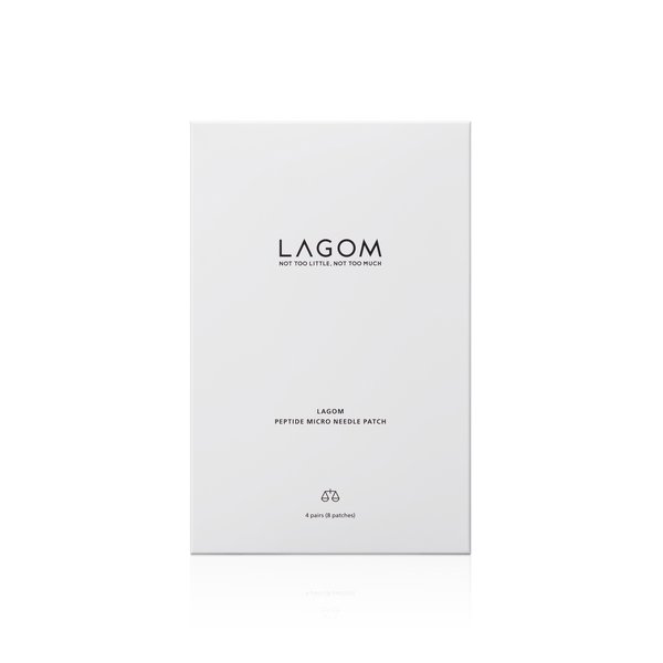 LAGOM Peptide Micro Needle Patch 4 Pairs (8 Patches)  لاكوم بادات ميكرونيدل للعناية بالخطوط الدقيقة والتجاعيد حول العينين
