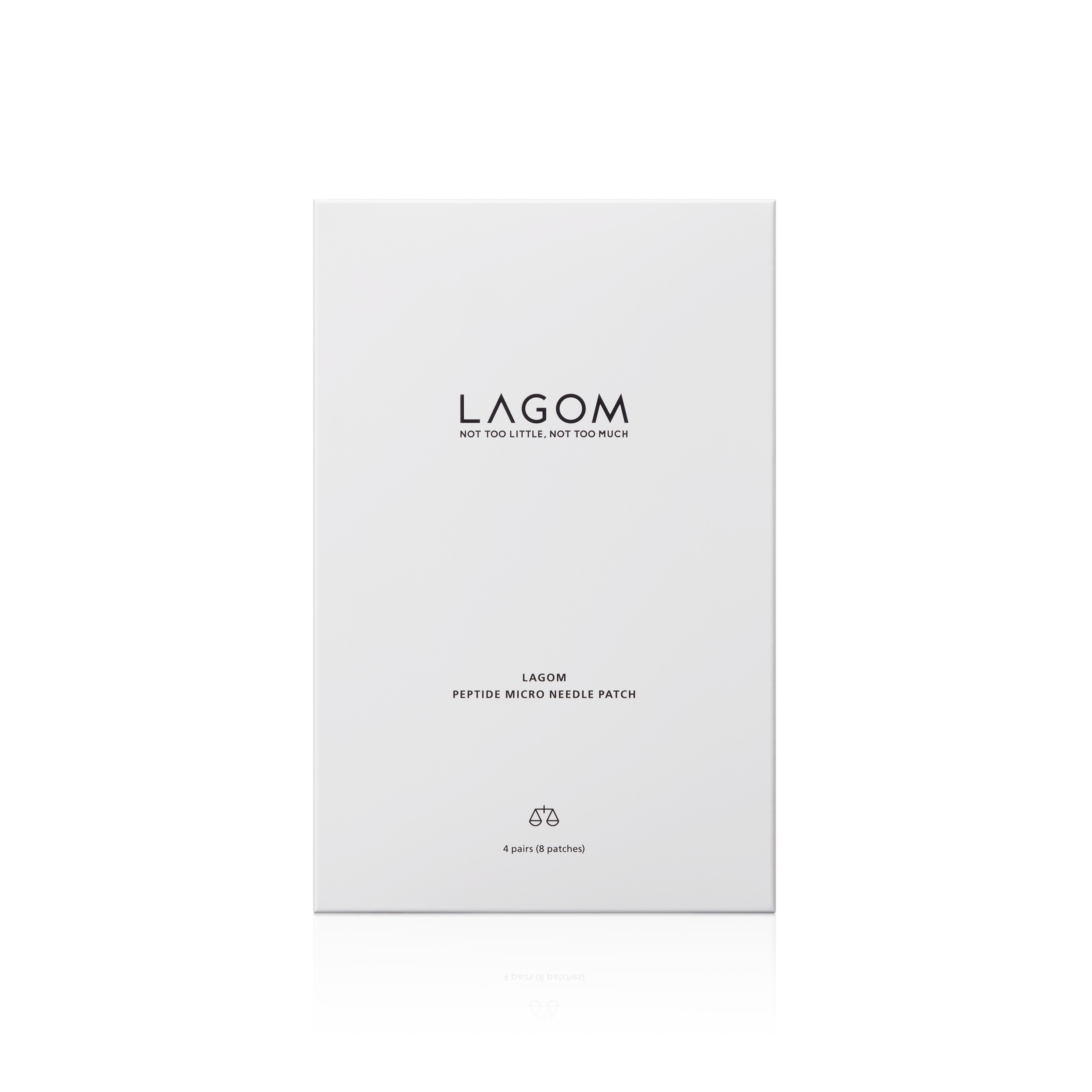 LAGOM Peptide Micro Needle Patch 4 Pairs (8 Patches) لاكوم بادات ميكرونيدل للعناية بالخطوط الدقيقة والتجاعيد حول العينين