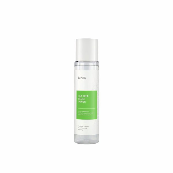 IUNIk Tea Tree Relief Toner 200ml ايونيك تونر بخلاصة شجرة الشاي والسنتيلا يهدئ البشرة الحساسة، يرطبها، يغذيها، ويحميها من المهيجات