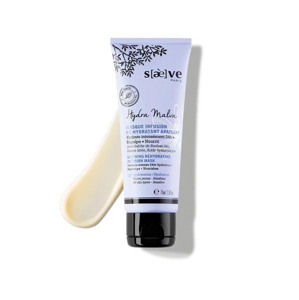 SAEVE PARIS Hydra Malva Soothing Rehydrating Infusion Mask 75ml ساييف ماسك ترطيب مهدئ يعزز الترطيب العميق، يخفف التعب و ينعّم الجفاف