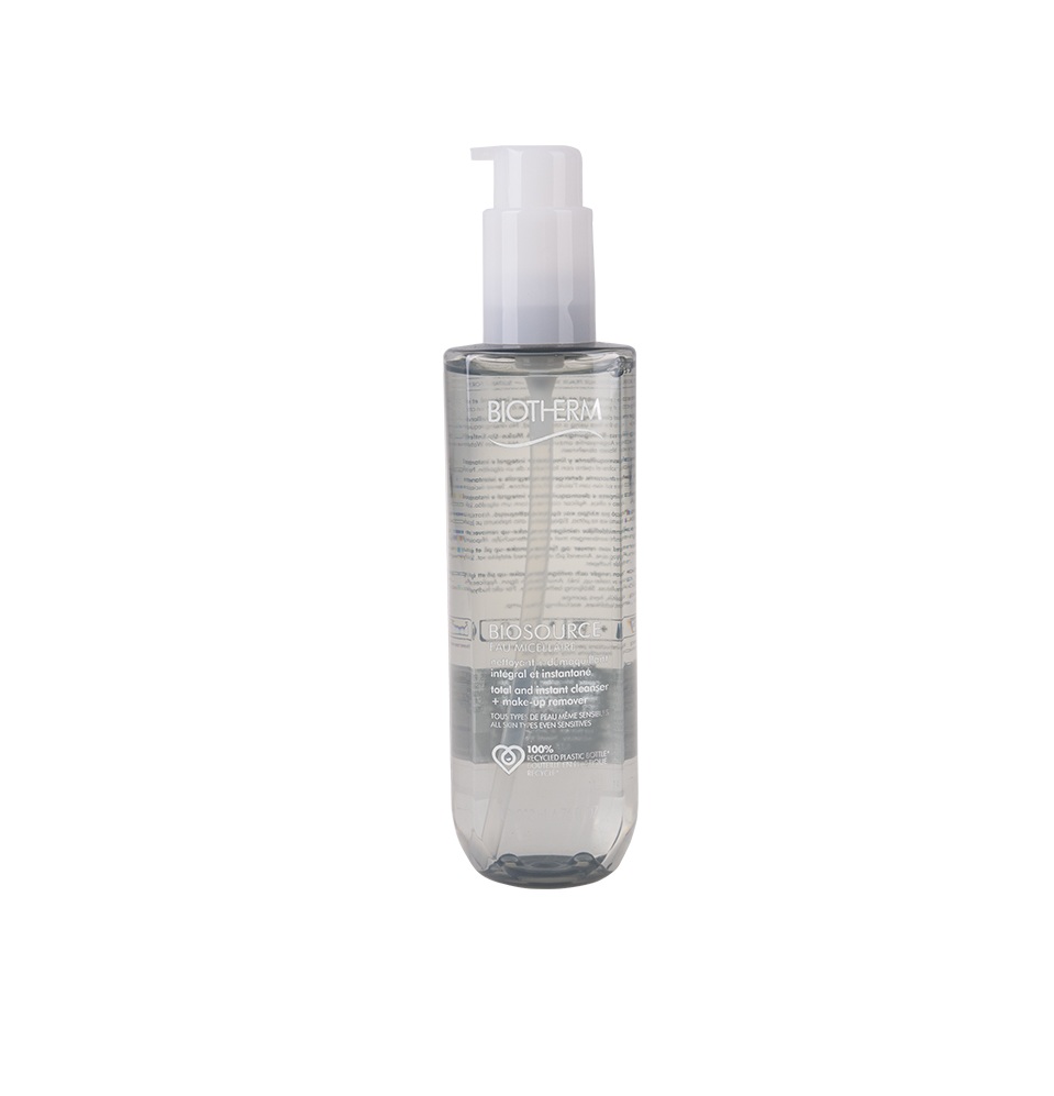 BIOTHERM Biosource Total And Instant Cleanser + Make-up Remover 200ml بايوثيرم ماء ميسيلار يزيل المكياج والشوائب من الوجه والعينين