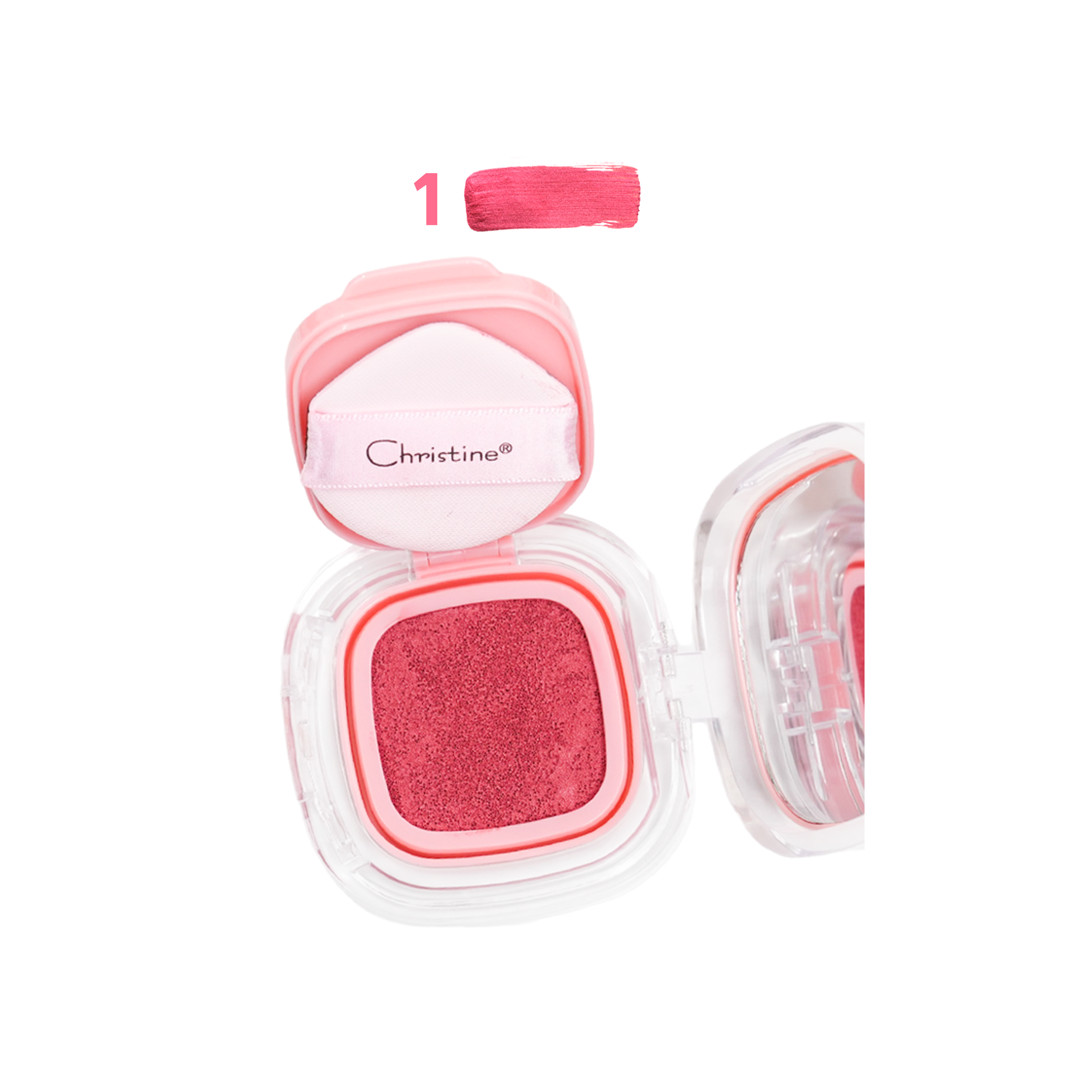 CHRISTINE Cushion Blusher Spf15 15g  كريستين احمر خدود مع عامل حماية من اشعة الشمس