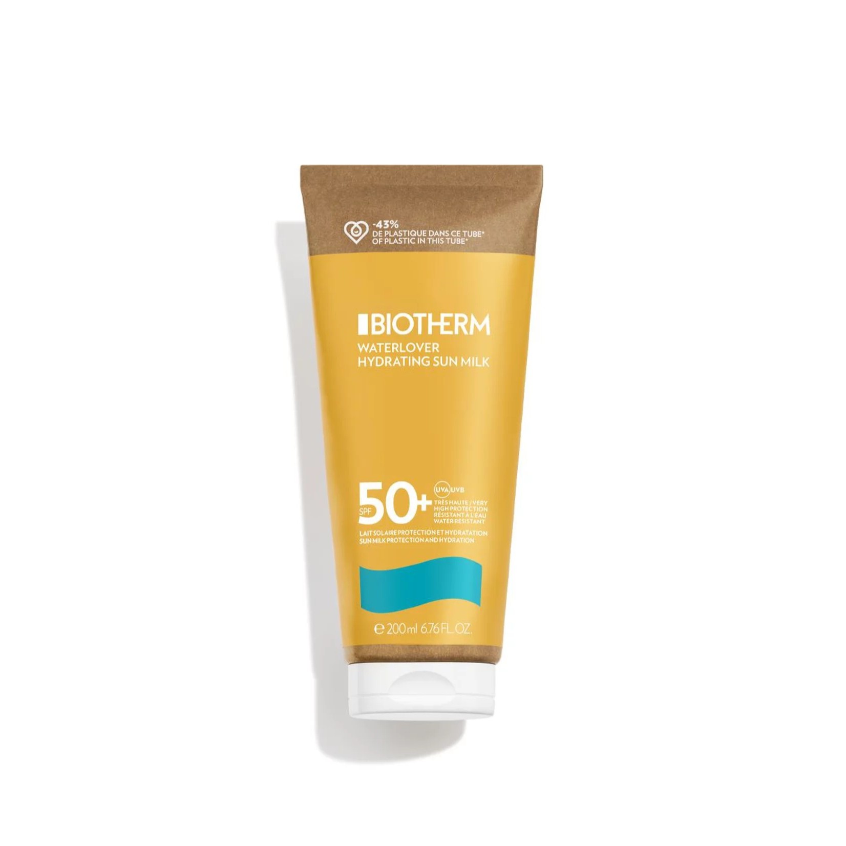 BIOTHERM Waterlover Hydrating Sun Milk SPF 50 200ml بايوثيرم واقي من اشعة الشمس حليبي مرطب للبشرة