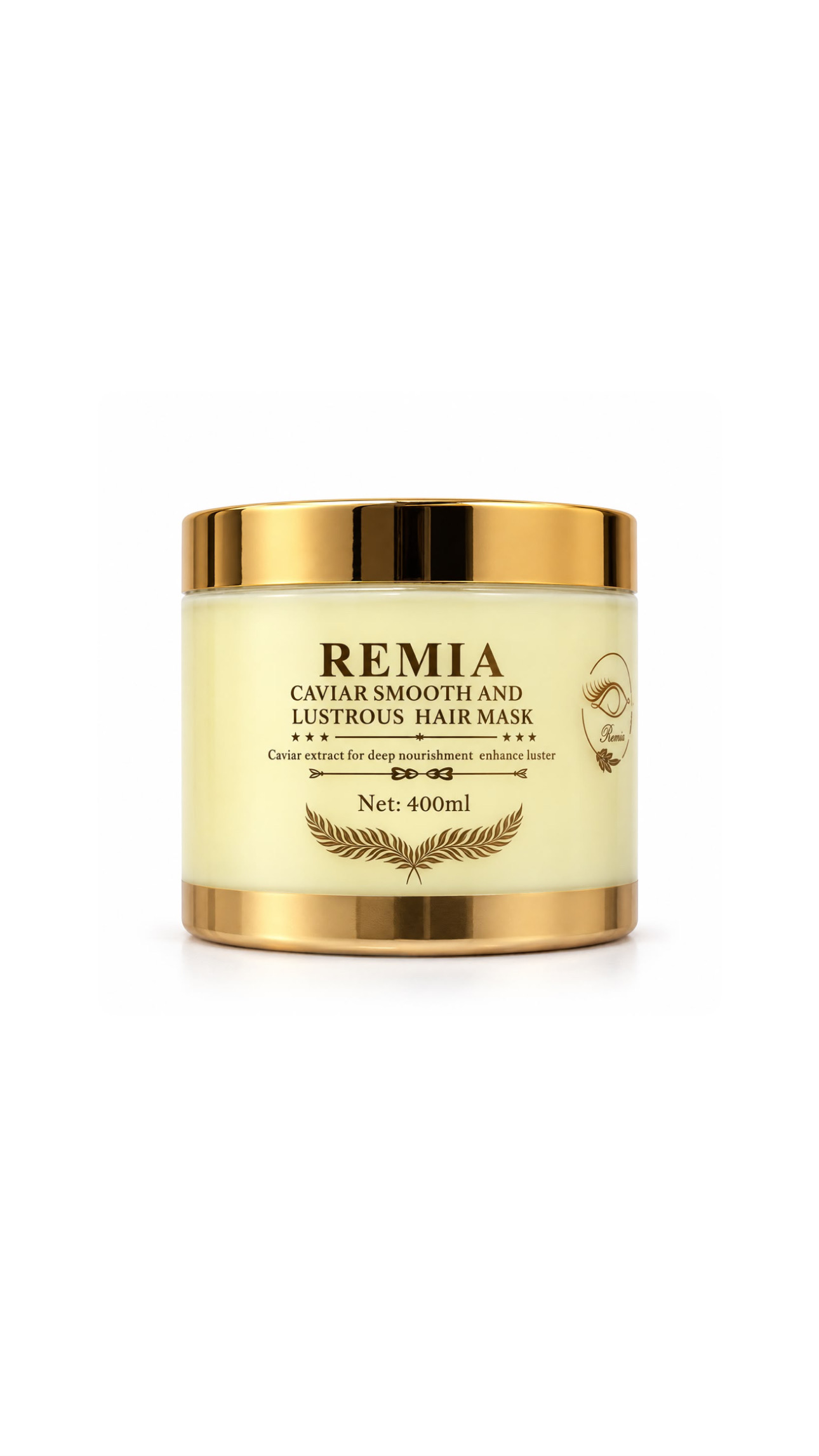 REMIA CAVIAR SMOOTH AND LUSTROUS HAIR MASK 400ml ريميا ماسك للشعر بخلاصة الكاڤيار