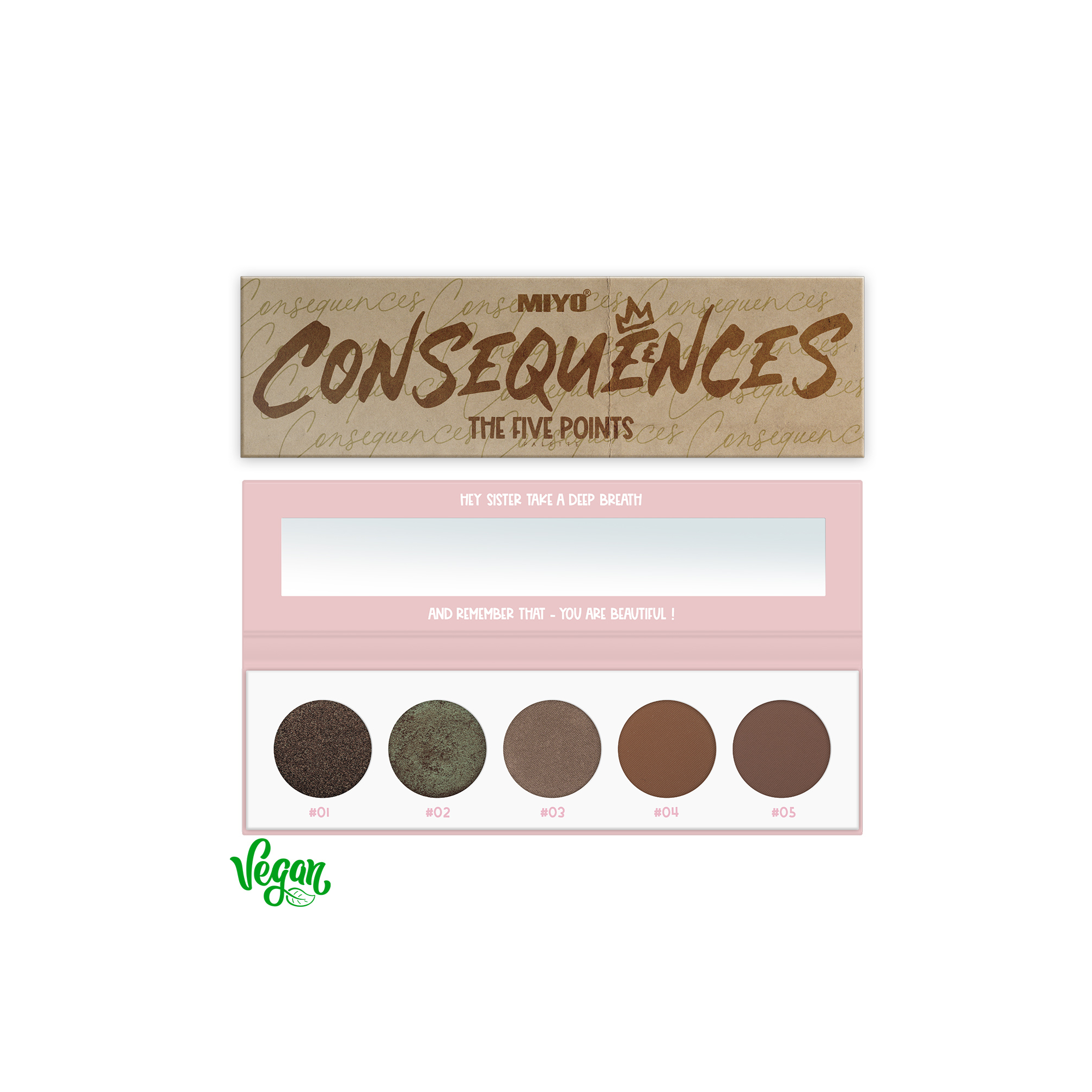 MIYO FIVE POINTS PALETTE - 15 Consequences ميو باليت ظلال العيون