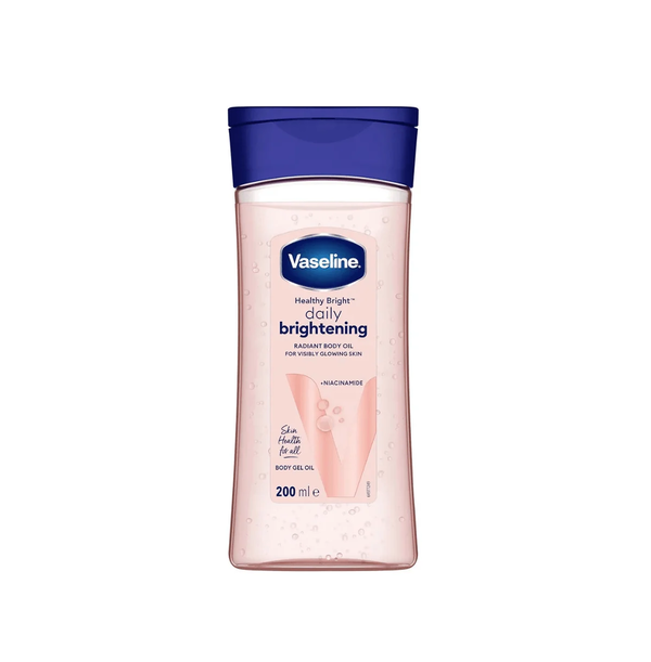  VASELINE daily brightening radiant body oil 200ml  فازلين جل زيتي يرطب ويعزز نعومة الجسم 