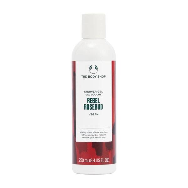 THE BODY SHOP Shower Gel - Rebel Rosebud 250ml ذا بدي شوب غسول استحمام رغوي ينظف البشرة وينعشها ويمنحها رائحة وردية