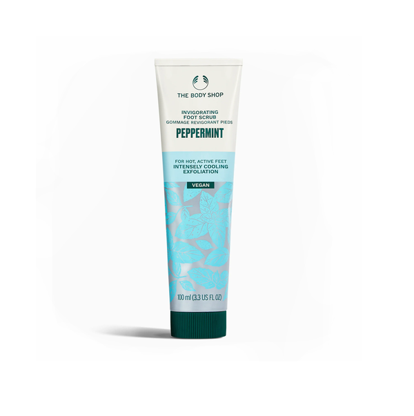 THE BODY SHOP Peppermint Foot Scrub 100ml ذا بدي شوب مقشر القدمين بالنعناع وحجر الخفاف