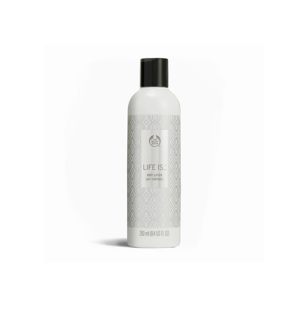 THE BODY SHOP Life is Body Lotion 250ml ذا بدي شوب لوشن جسم يمنح البشرة نعومة وترطيبًا سريعًا