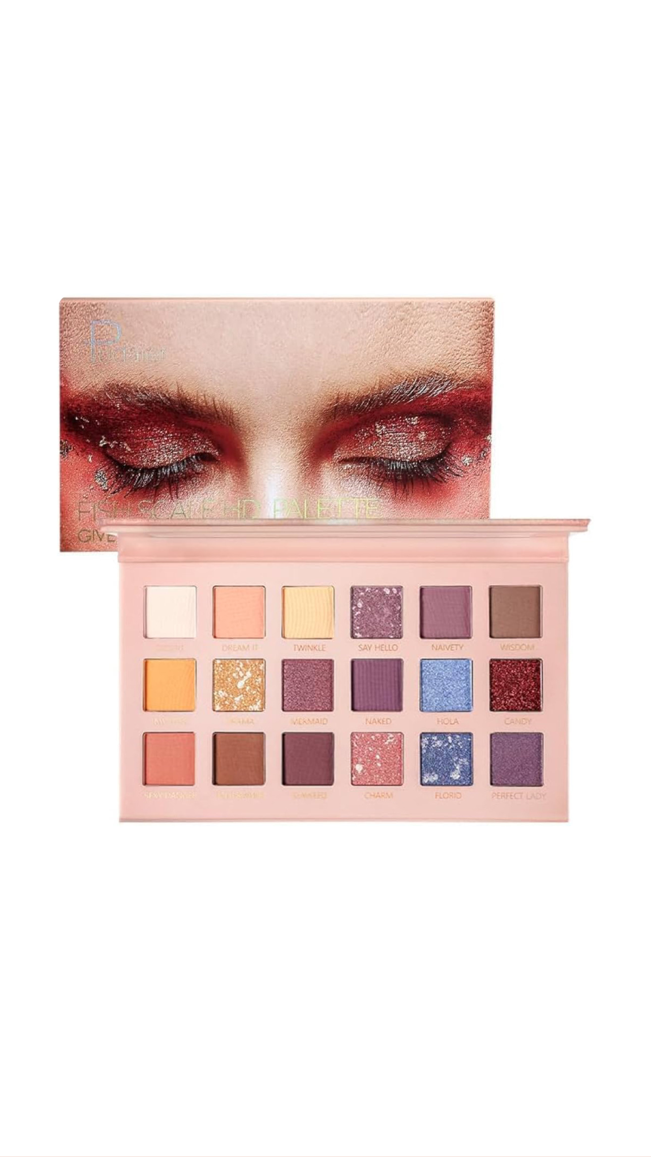 PUDAIER FISH SCALE HD 18-COLOR EYESHADOW PALETTE پوداير باليت ظلال العيون