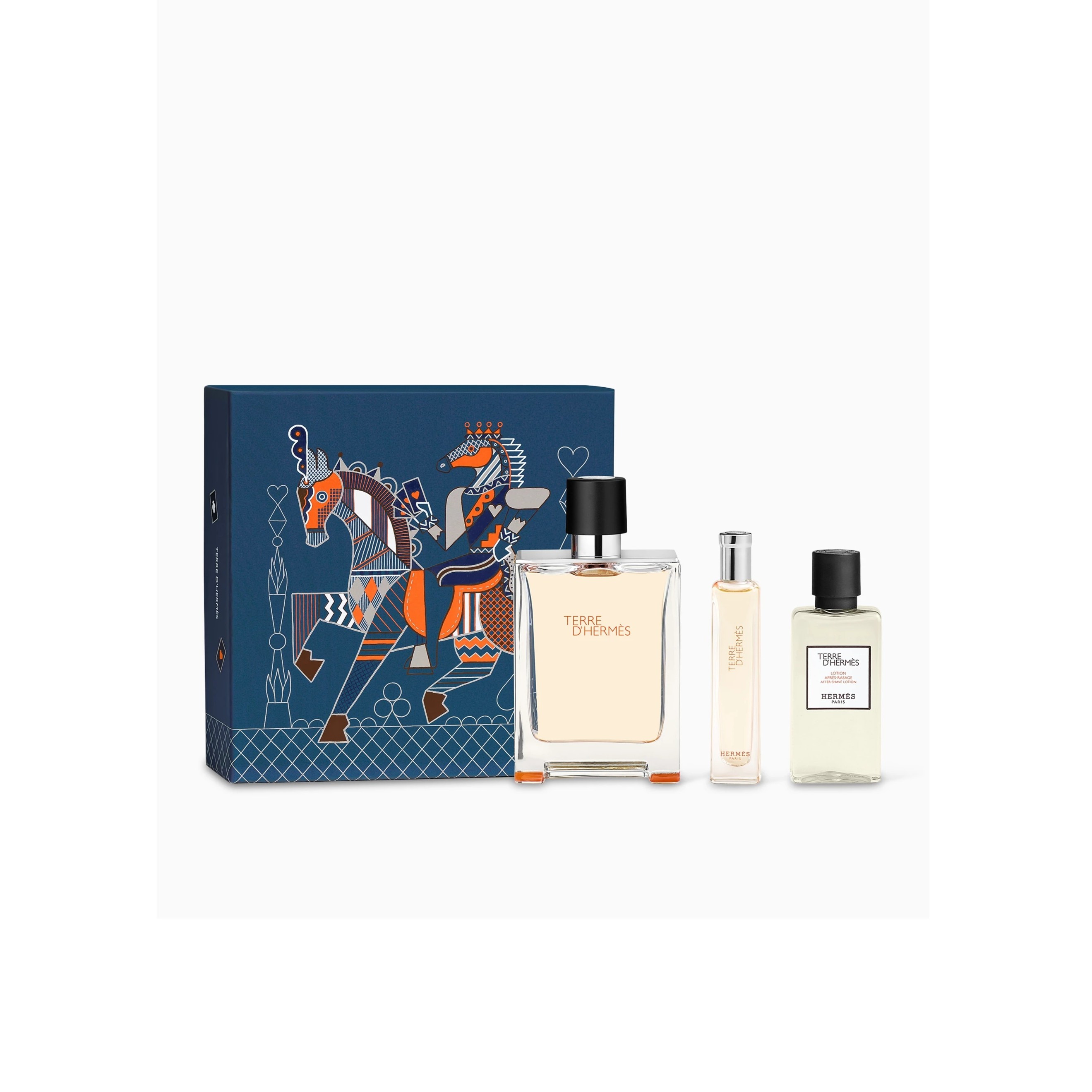 TERRE D HERMES GIFT SET EAU DE TOILETTE for Men (100ml + 15ml + 40ml Lotion) هيرمس بكج هدايا للرجال