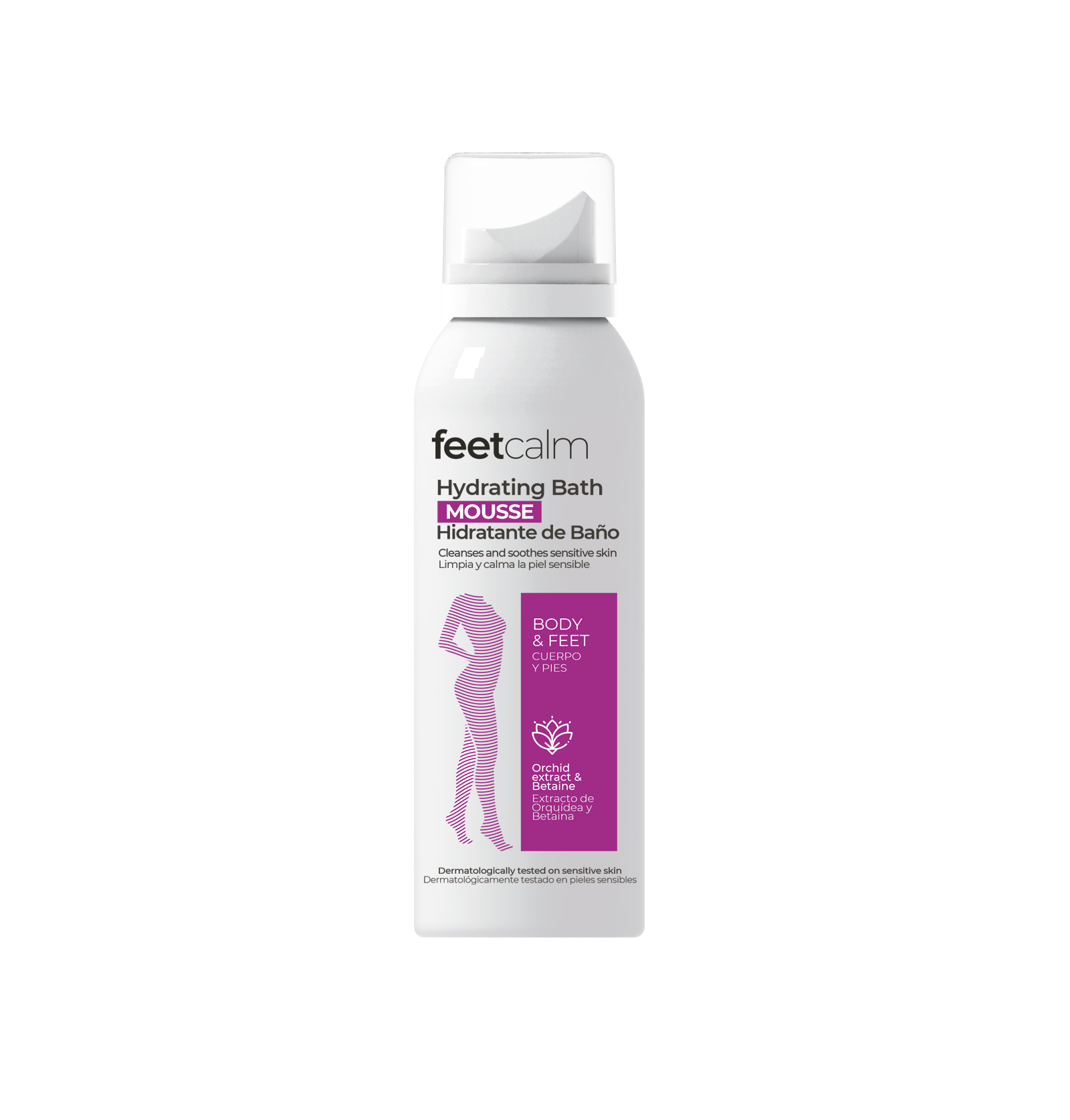 FEET CALM Hydrating Bath Mousse 125ml فيت كالم غسول رغوي للجسم  ينظف البشرة الحساسة بلطف، ويرطبها 