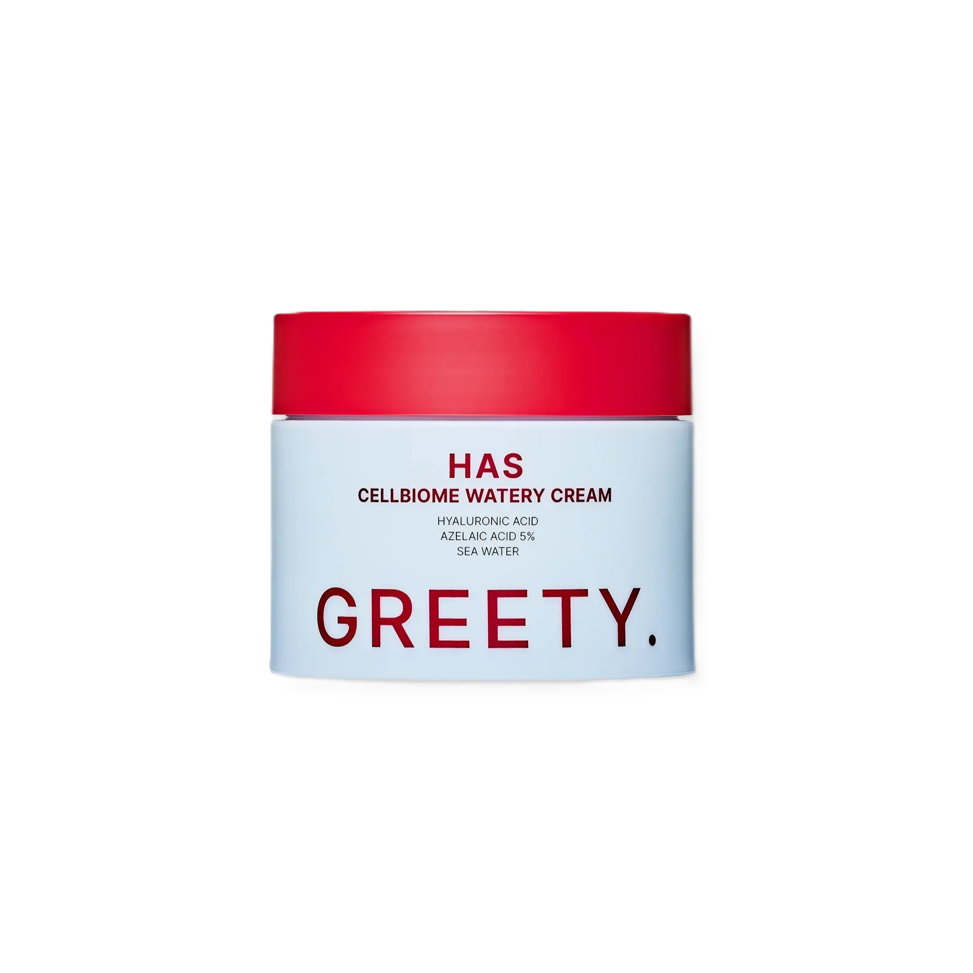 GREETY. HAS Cellbiome Watery Cream 100ml كريتي كريم يرطب ويهدئ البشرة غني بحمض الازيليك