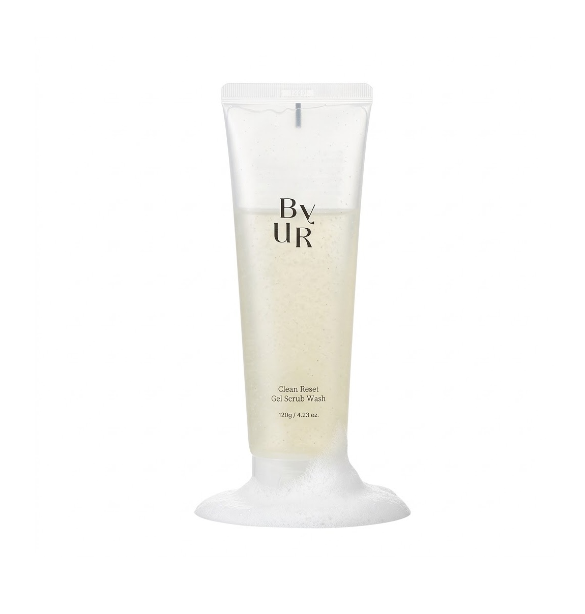 BYUR Clean Reset Gel Scrub Wash 120g بايور غسول للبشرة و  ​مقشر يزيل خلايا الجلد الميتة