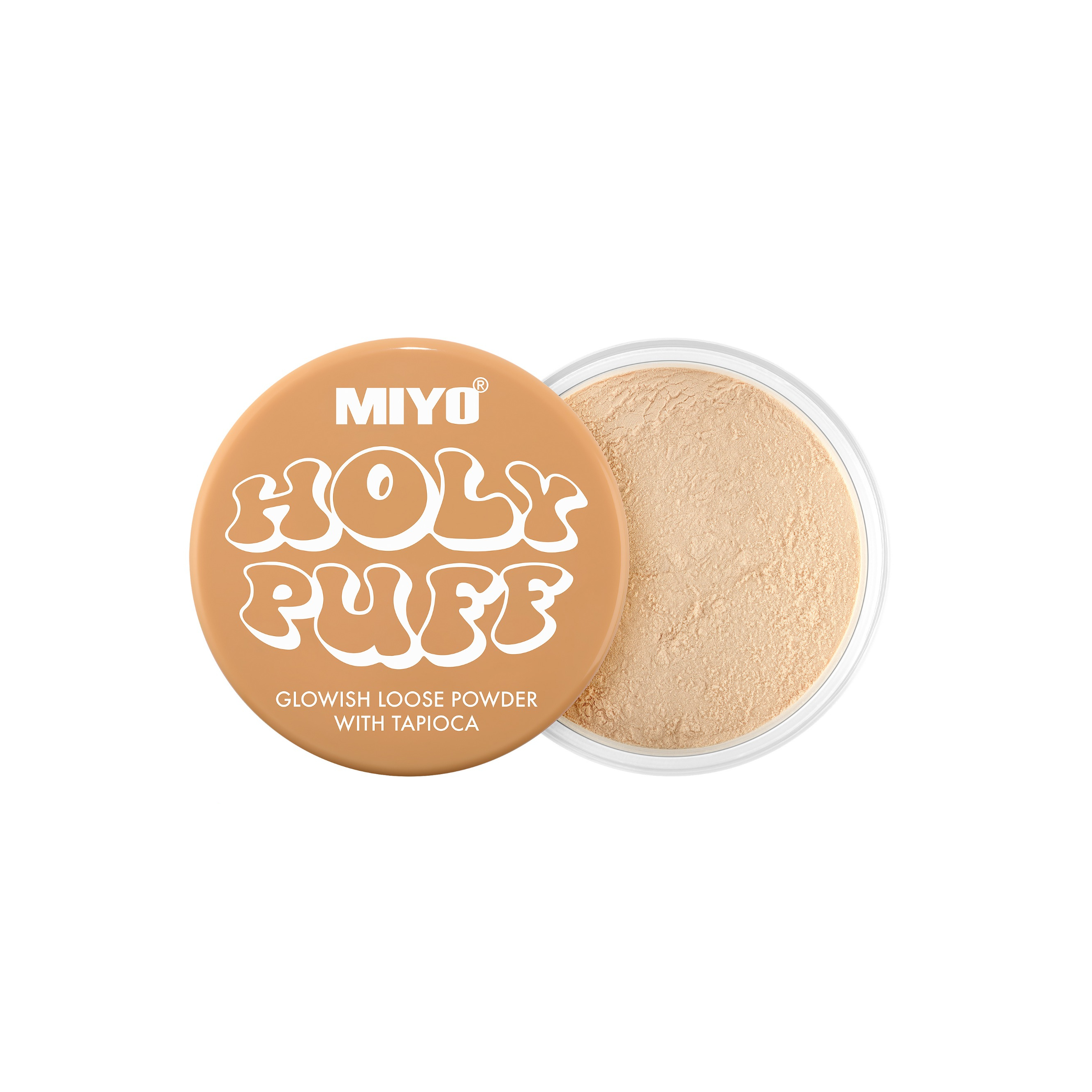MIYO Loose powder Holy Puff ميو بودرة سائبة لتثبيت المكياج