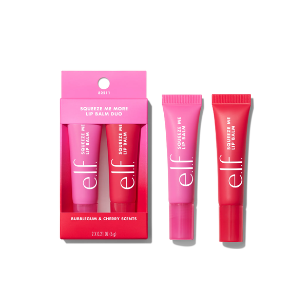 E.L.F Squeeze Me More Lip Balm Duo - Bubblegum & Cherry  ايلف سيت ثنائي يلون ويرطب الشفاه
