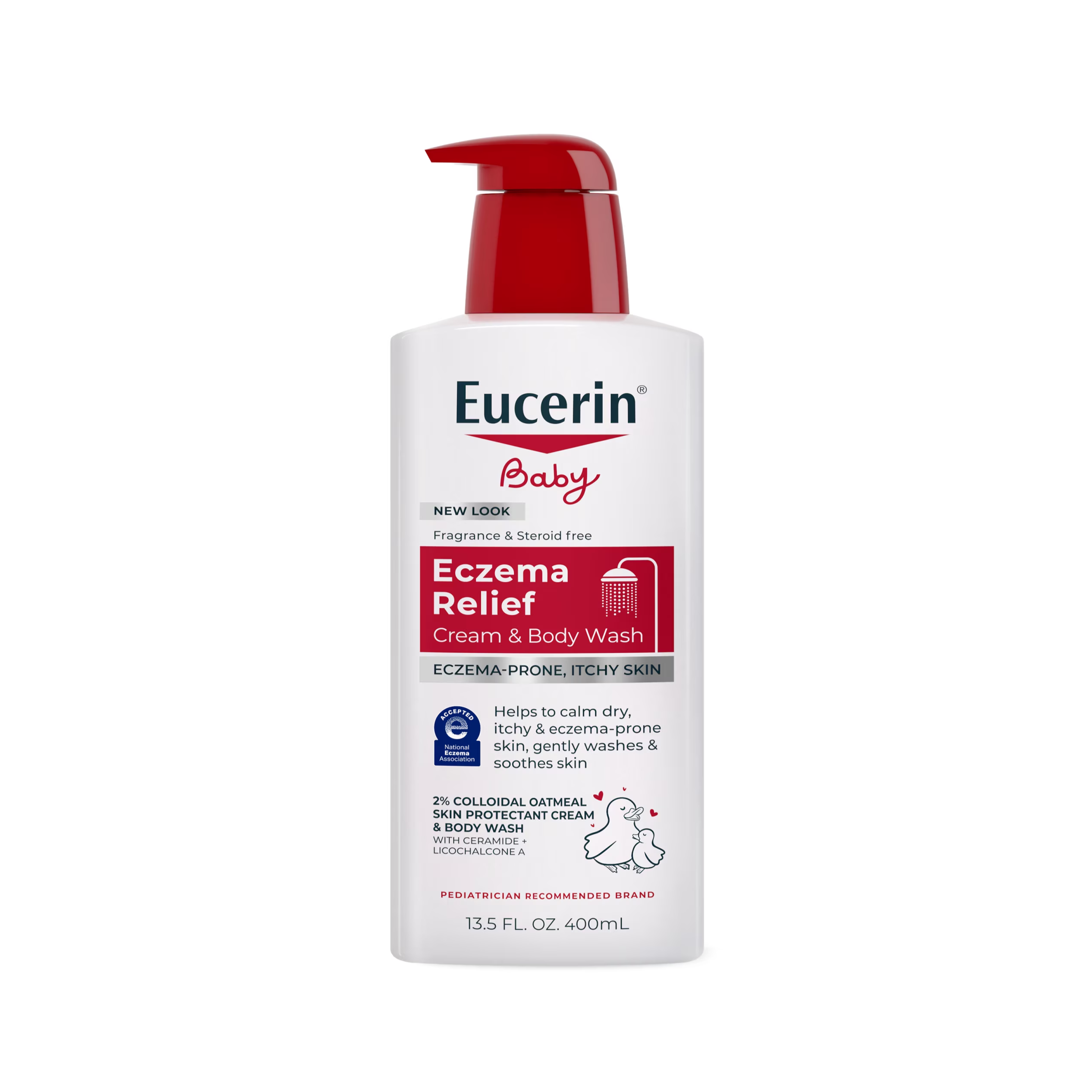 EUCERIN Eczema Relief Cream & Body Wash for BABY 400ml يوسيرين غسول معالج ومهدئ لجسم الاطفال الجاف والمعرض للأكزيما