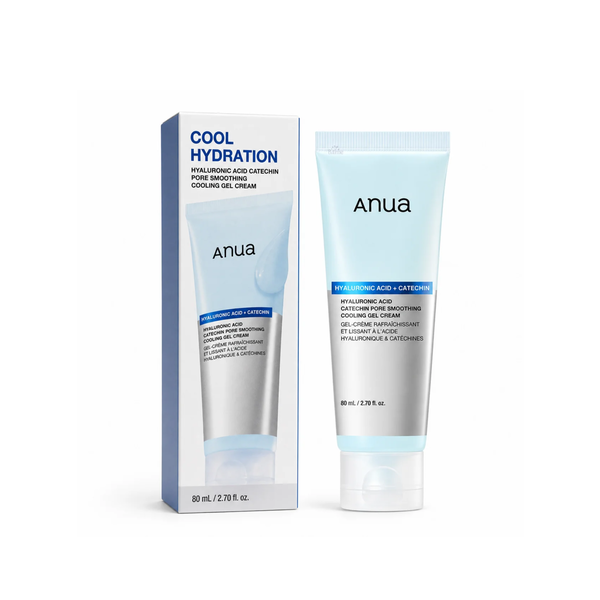ANUA Hyaluronic Acid Catechin Pore Smoothing Cooling Gel Cream 80ml  انوا كريم جل يرطب البشرة ويحسن مظهر المسام غني بحمض الهيالورونيك والكاتشين