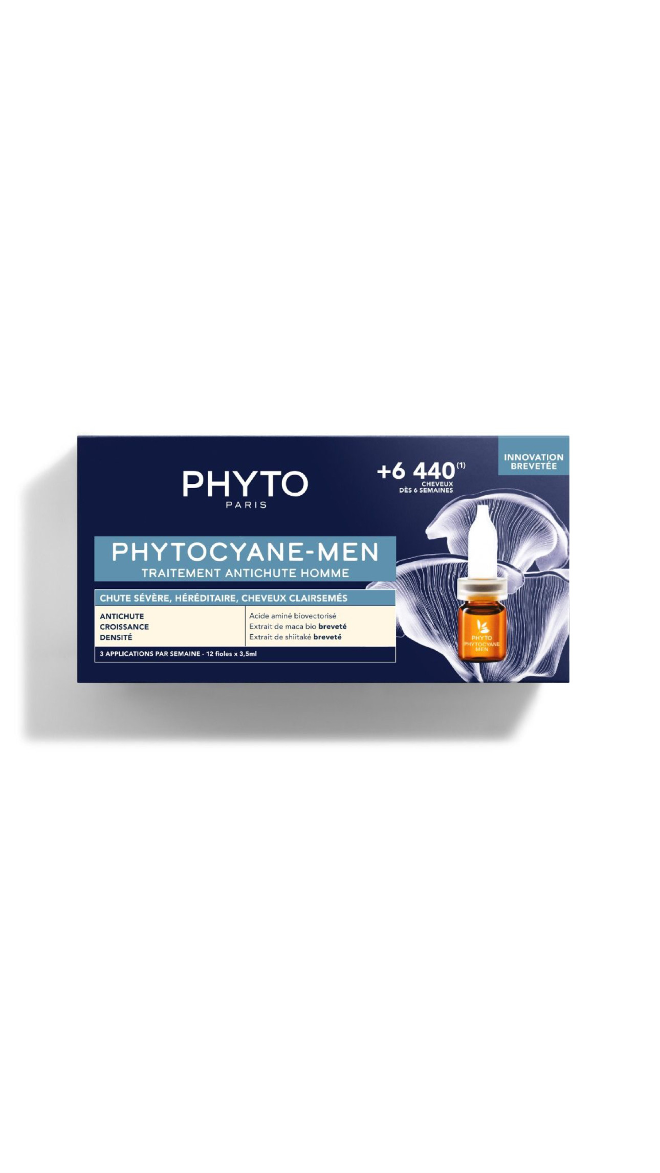 PHYTO PARIS PHYTOCYANE-MEN ANTI-HAIR LOSS TREATMENT FOR MEN 3.5ml فيتو أمبولات علاجية مخصصة لتساقط الشعر التدريجي والمزمن عند الرجال